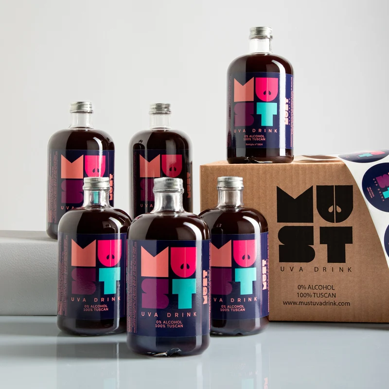 Must Uva Drink set 6 Bottiglie da 50 cl