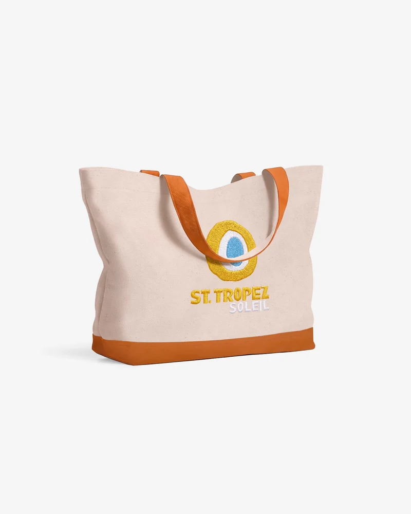 St. Tropez Soleil - Travel From Home Canvas Tote