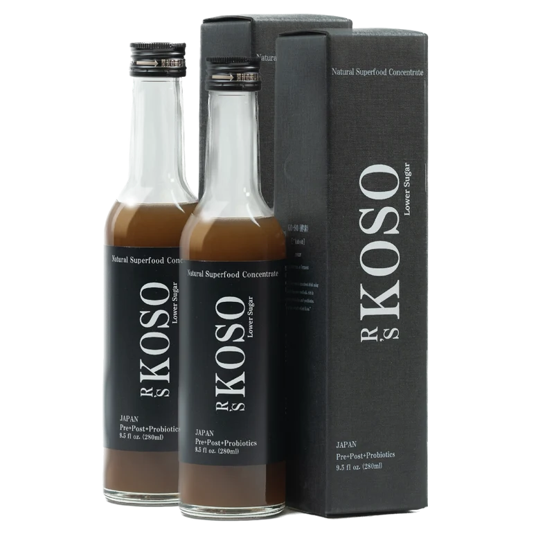R's KOSO Lower Sugar - Japanese Postbiotic Drink (280ml / 9.5oz)×2 bottles