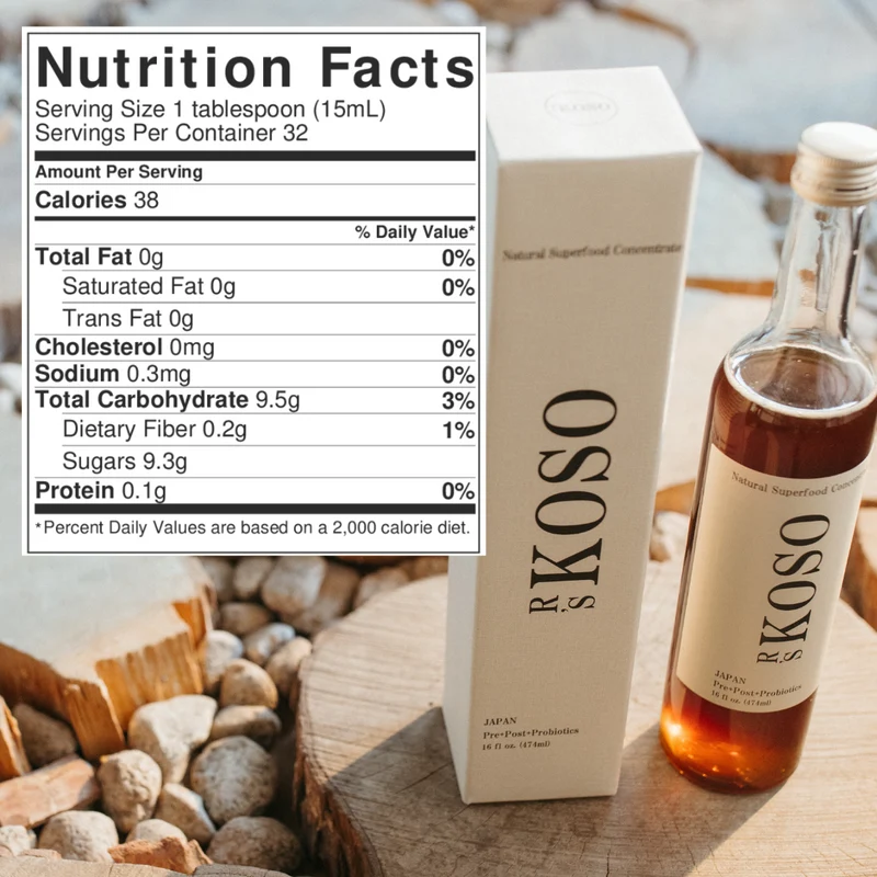Single Daily Meal Replacement for 2 weeks, Japanese Postbiotic Drink - R's KOSO -