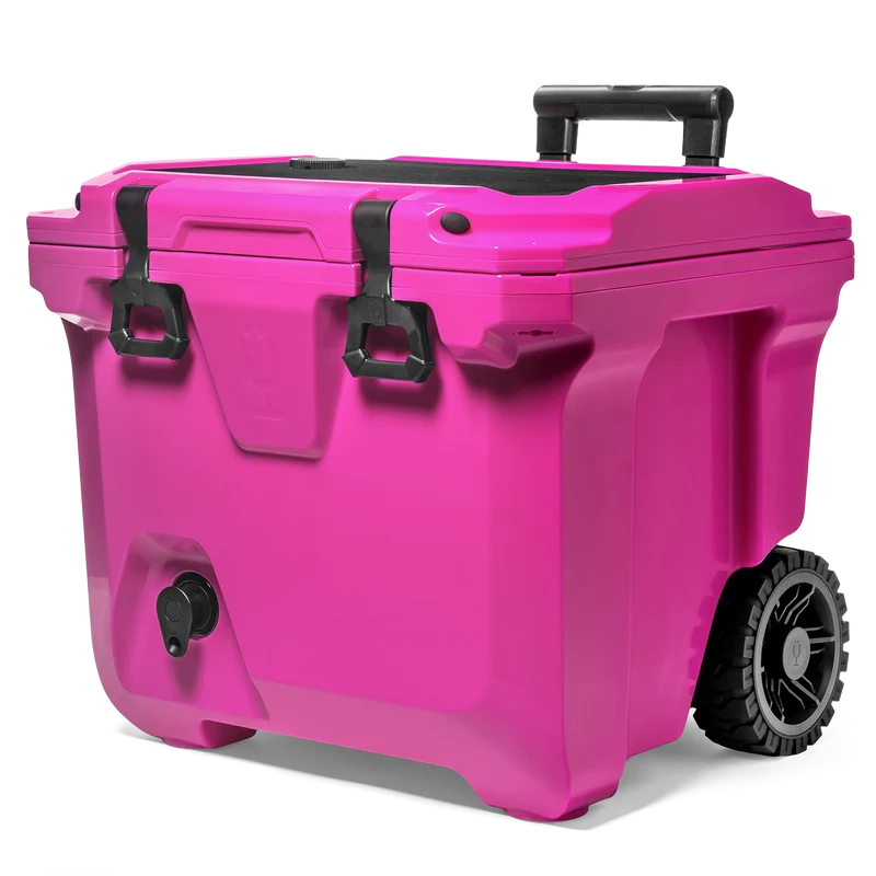 BrüTank 35-Quart Rolling Cooler | Vivid Magenta