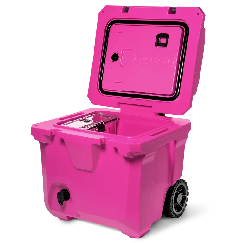BrüTank 35-Quart Rolling Cooler | Vivid Magenta