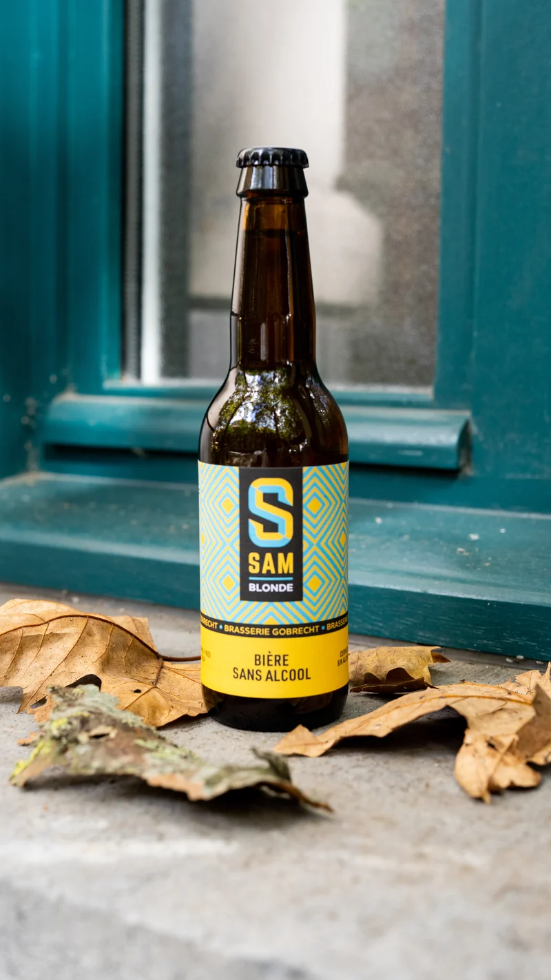 Bière SAM blonde sans alcool 0,5% - bouteille 33 cl