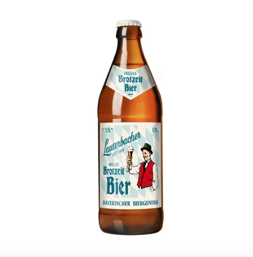 LAUTERBACHER Brotzeit Bier bottiglia 0,50L