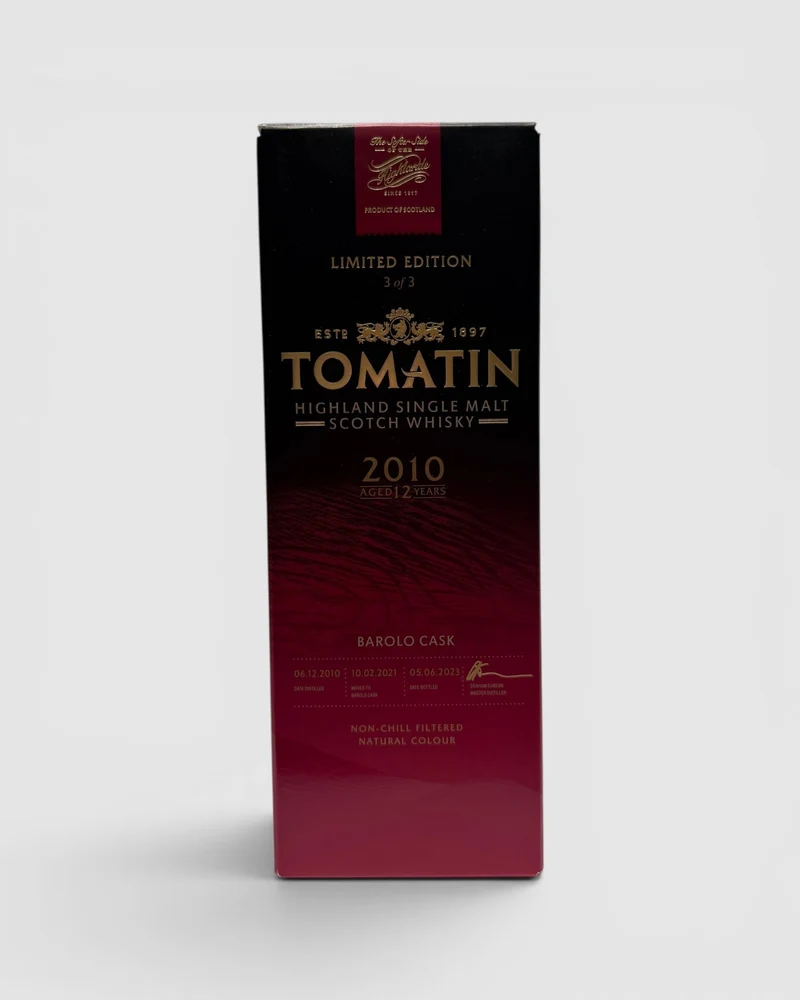 Tomatin 12 Yo Italian Collection Barolo Cask 2010 - Limited Edition Italian Collection