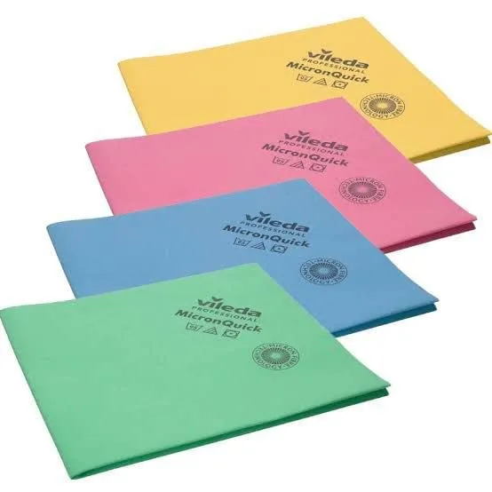 Vileda Panni Micronquick in Microfibra, Colore Blu, 38 X 40 cm, 1 pezzo