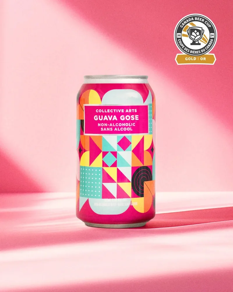 Bière Collective Arts Guava Gose sans alcool 0,4%