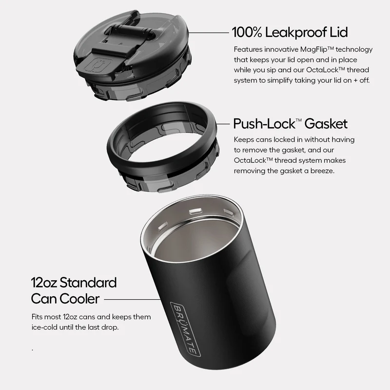Hopsulator Duo | Matte Black | 12oz Standard Cans