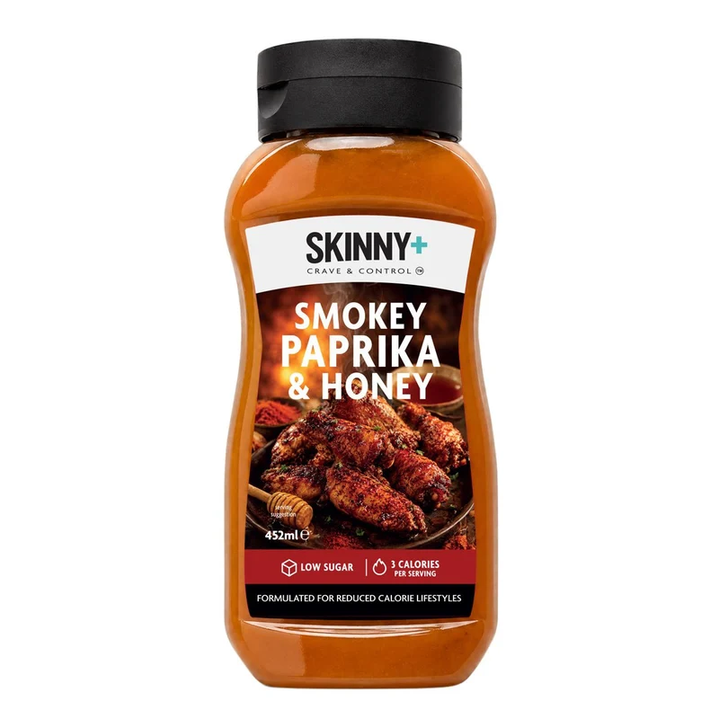 Salsa Skinny+ senza zucchero al gusto di paprika affumicata e miele - 452 ml
