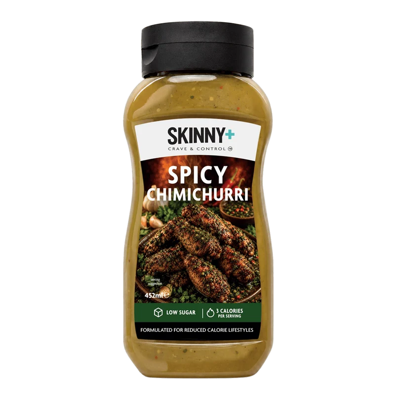 Salsa Skinny+ al gusto di chimichurri piccante, senza zucchero - 452 ml
