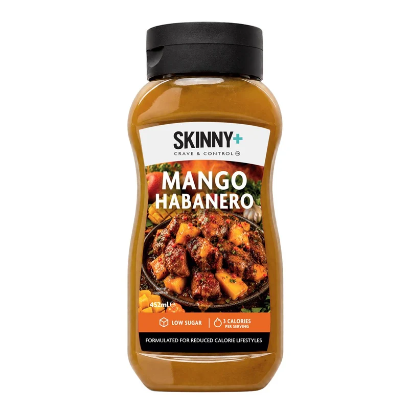 Salsa Skinny+ senza zucchero al gusto di mango e habanero - 452 ml
