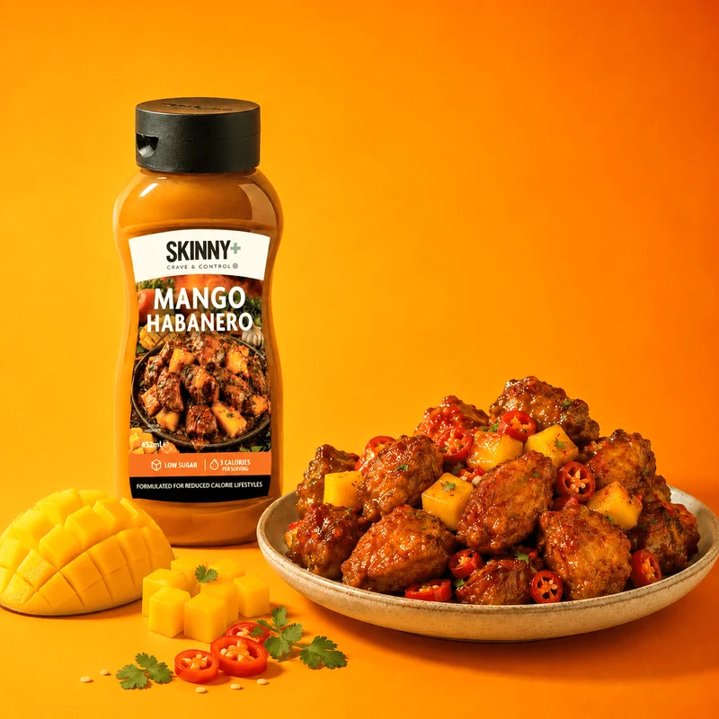 Salsa Skinny+ senza zucchero al gusto di mango e habanero - 452 ml