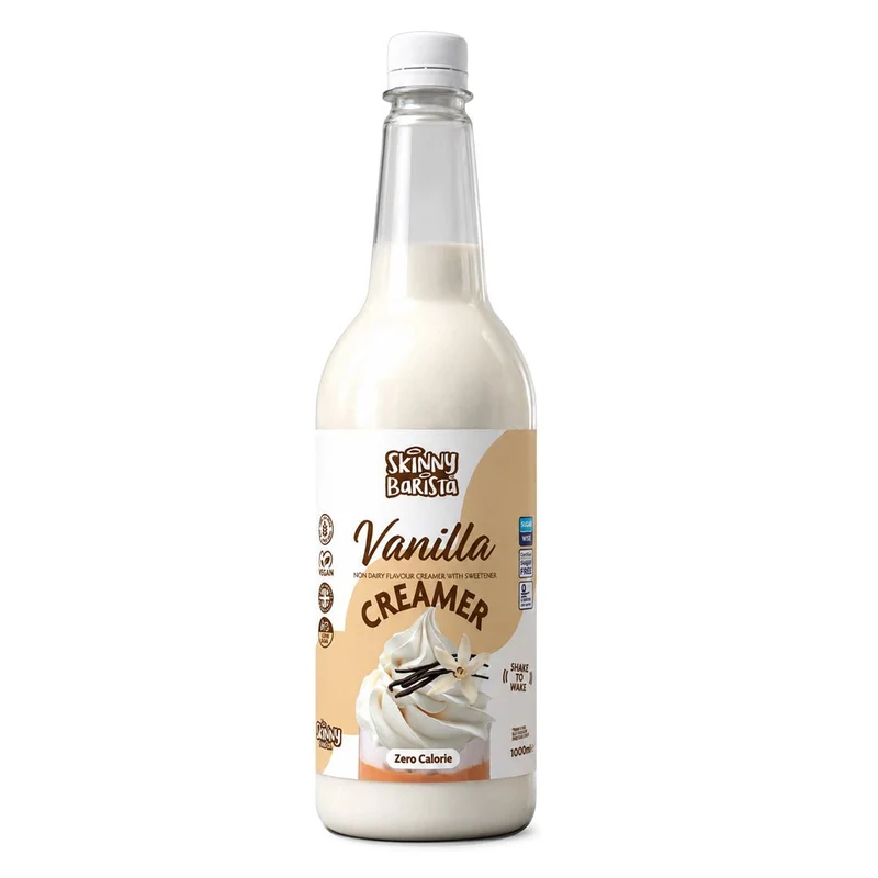 Crema per caffè Skinny Barista al gusto di vaniglia - Crema vegetale light - 1 litro