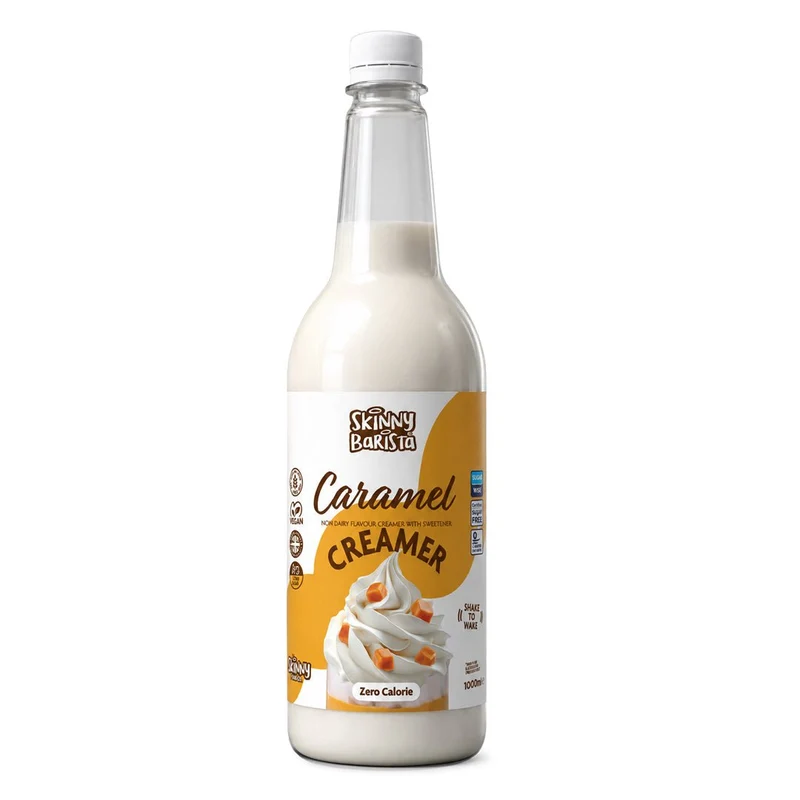 Crema per caffè Skinny Barista al gusto di caramello - Crema vegetale light - 1 litro