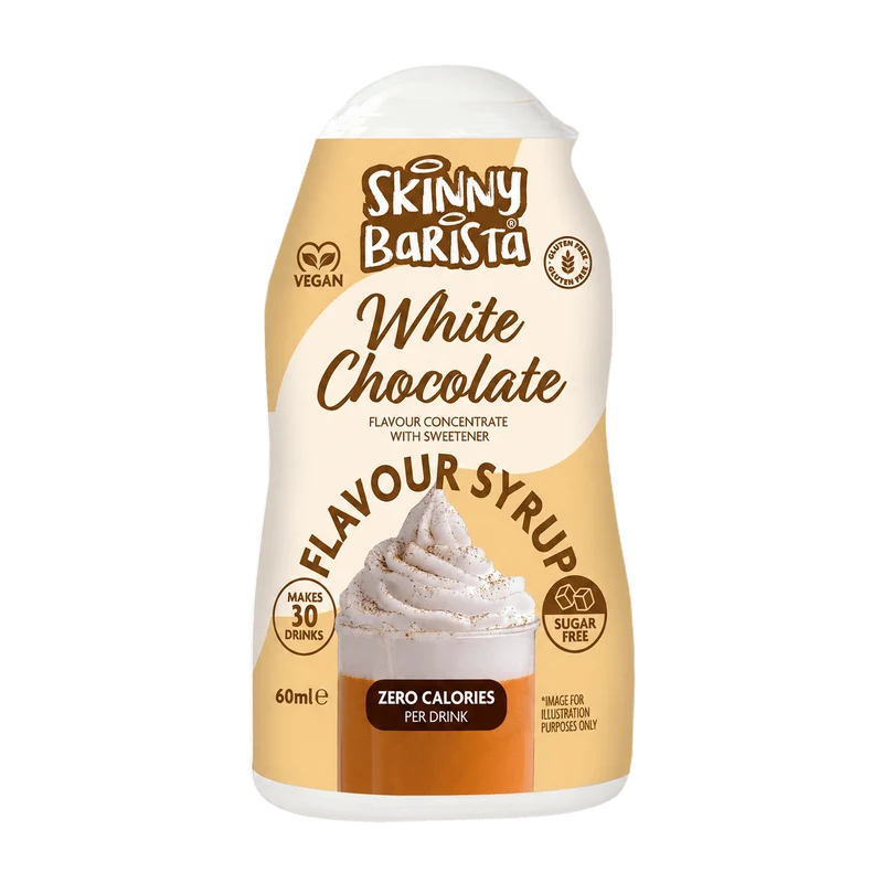 Skinny Barista - Shot al gusto di cioccolato bianco, sciroppo di caffè senza zucchero - 60 ml