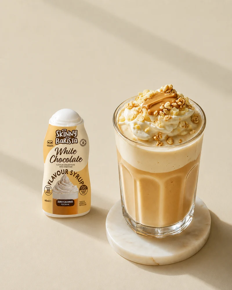 Skinny Barista - Shot al gusto di cioccolato bianco, sciroppo di caffè senza zucchero - 60 ml