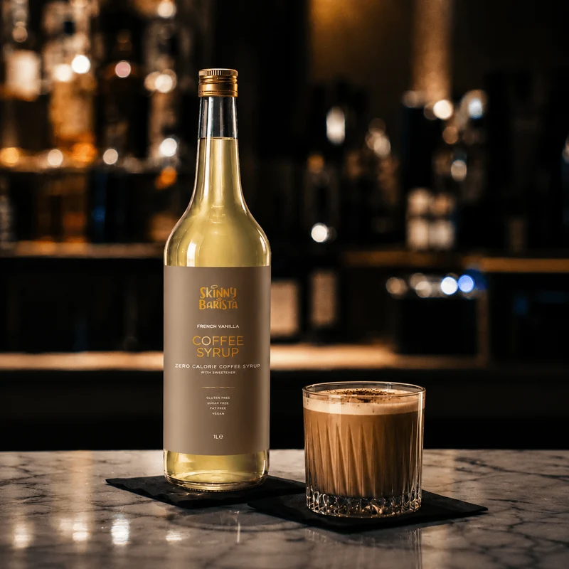 Sciroppo per caffè premium Skinny Barista al gusto di vaniglia francese - 1 litro