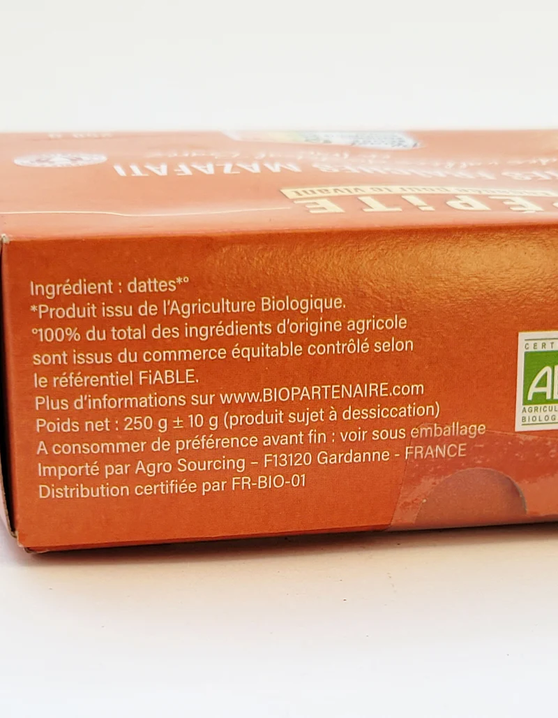 Dattes fraiches Mazafati | 250g | Bio