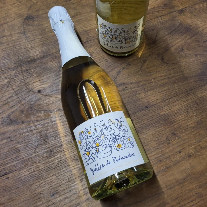 Vin effervescent blanc Bulles de Phénomène sans alcool 0,5%