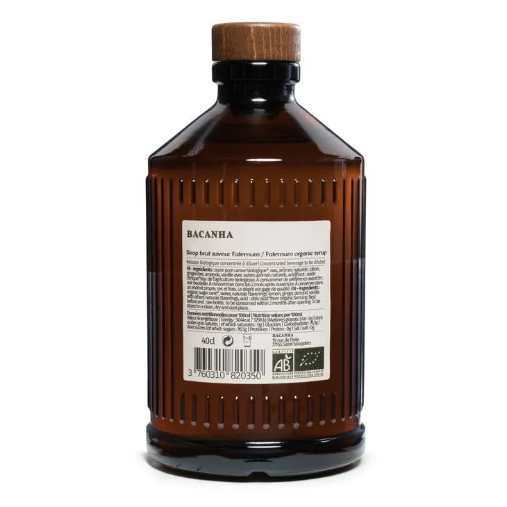 Sirop de Falernum Brut Biologique - Bacanha