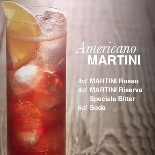 MARTINI Rosso Vermouth Aperitivo, 14,4% ABV, 100cl / 1L, Vermouth Infuso con Erbe Aromatiche