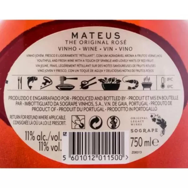 Mateus Baga Vino Rosé - 750 ml