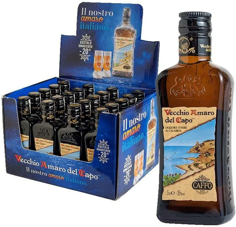 LIQUORE VECCHIO AMARO DEL CAPO MIGNON 50ML X 24 LIQUORE ERBE CALABRIA DIGESTIVO