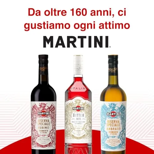 MARTINI Riserva Speciale Ambrato Vermouth Aperitivo, 18% ABV, 75cl / 750ml, Vermouth Bianco Infuso con Erbe Aromatiche Uniche