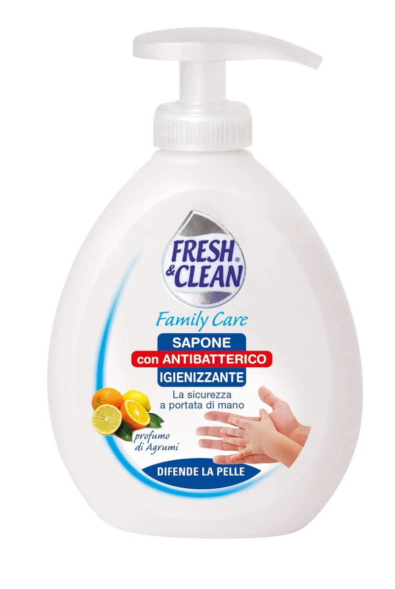 12 X FRESH & CLEAN sapone liquido 300ml con antibatterico