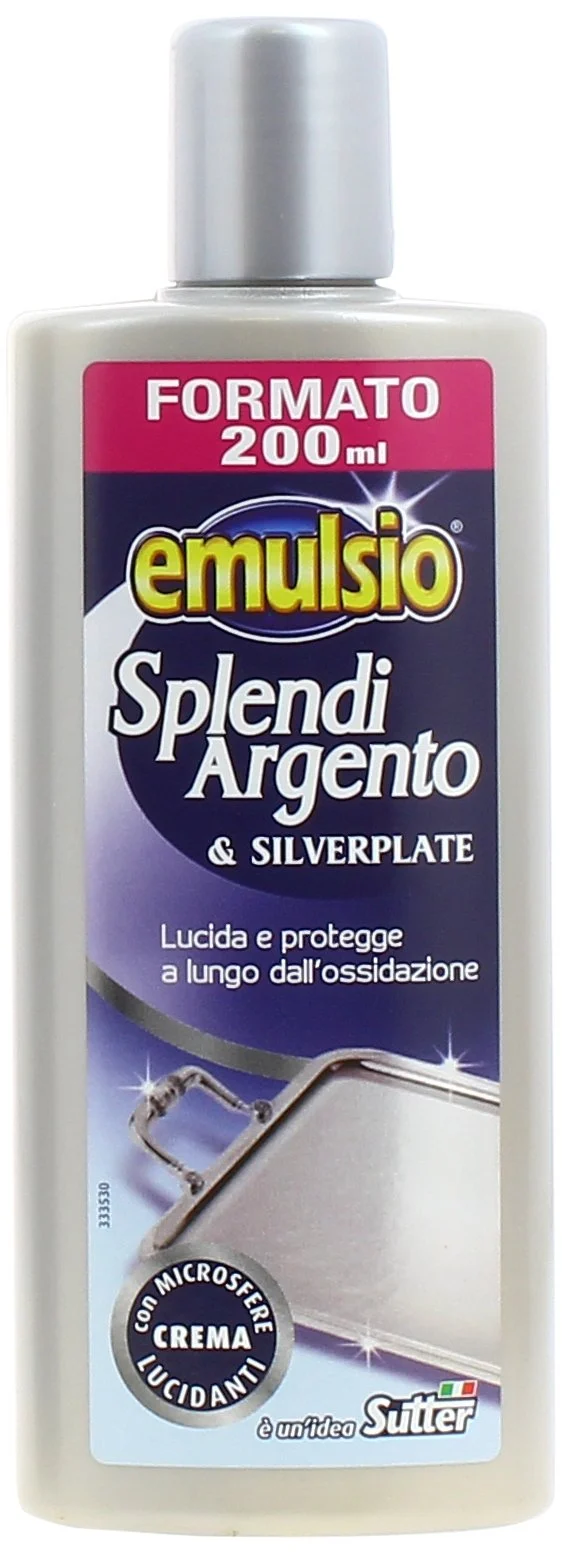 Emulsio 0262913 Detergente Splendiargento Crema, 200 ml