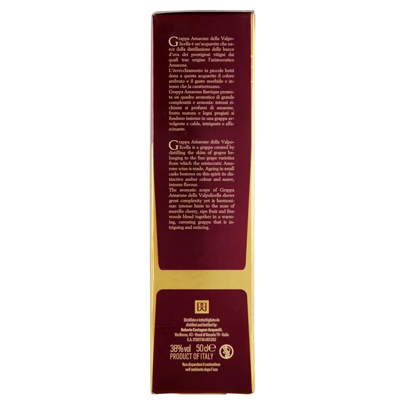 Castagner Grappa Amarone della Valpolicella, 500ml