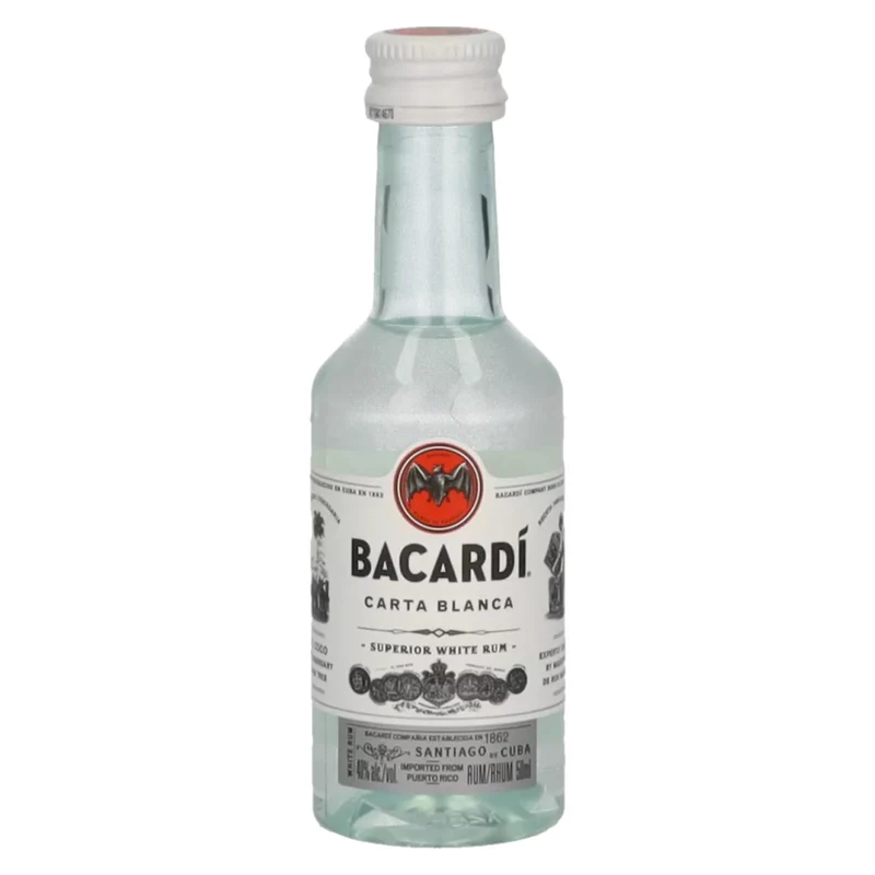 Bacardi Ron Carta Blanca Superior PET 40% Vol. 0,05l