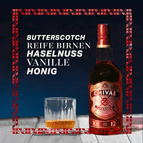 Chivas Regal 12 Years Old Blended Scotch Whisky 40% Vol. 1l in Giftbox