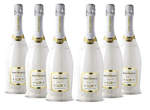 Sant'Orsola - Spumante ICE Demi Sec 11%, Ottimo con Ghiaccio, Gusto Secco con Note Fruttate, 6x750 ml