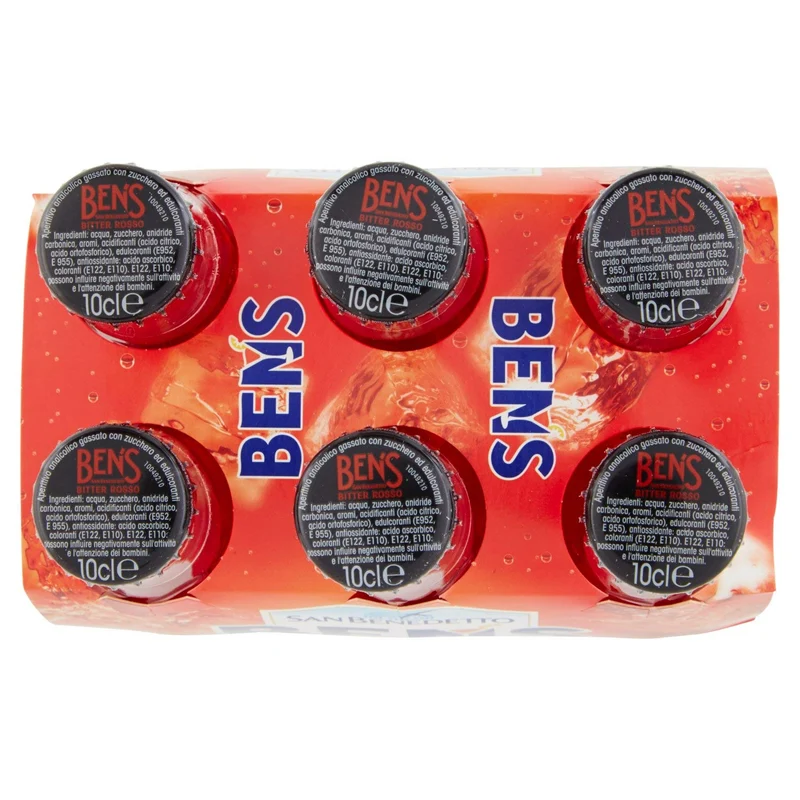 Ben's Bitter Rosso - Confezione da 6 X 100 ml