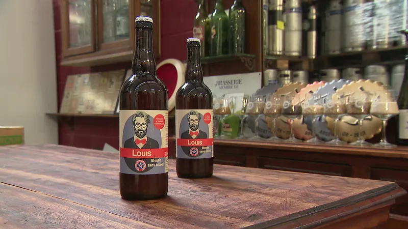 Bière blonde Louis 0° Motte Cordonnier 0,5% - 75 cl