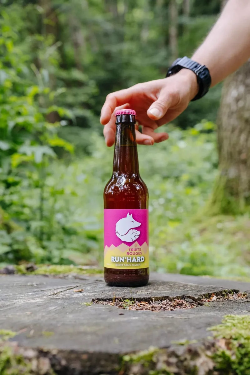 Bière fruits rouges RUN'HARD sans alcool 0,4% - 33 cl
