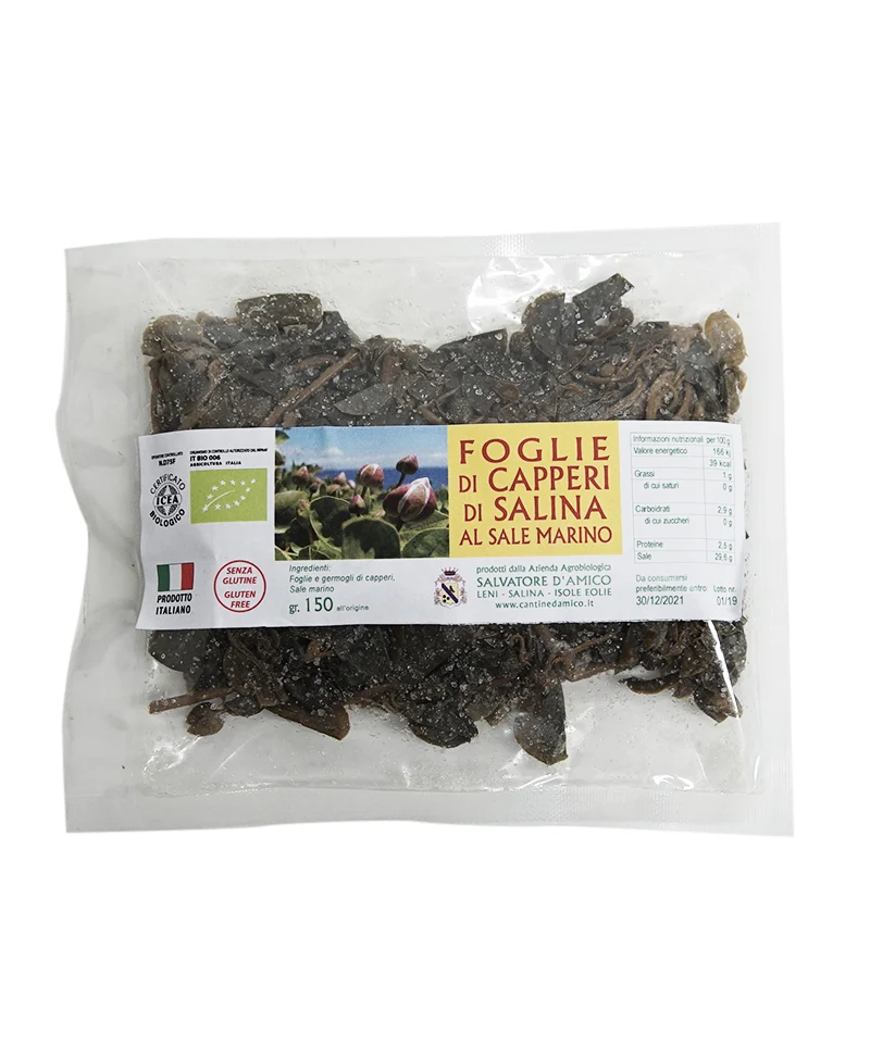 (150 Gr) Foglie Di Capperi Germogli Di Sale - Bio* - D'amico