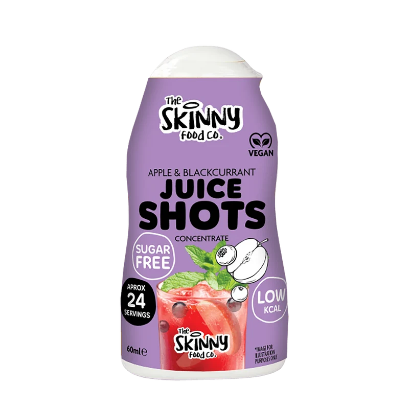 Shot di succo di mela e ribes nero senza zucchero Skinny - 60 ml