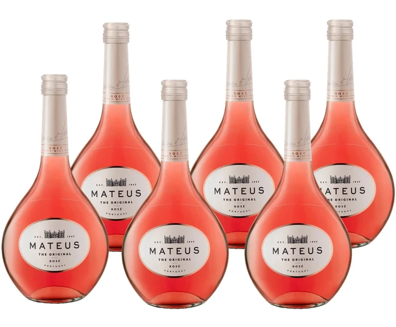 Mateus Rosado – Vino di rosa – Confezione da 6 x 0,75 l