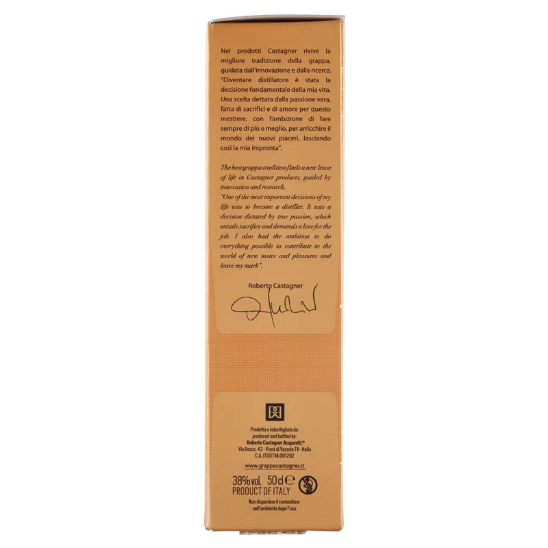 Sicilia Bedda - CASTAGNER Grappa Grandi Cru Riserva Barrique - Grappa Invecchiata oltre 18 Mesi - Cl. 50