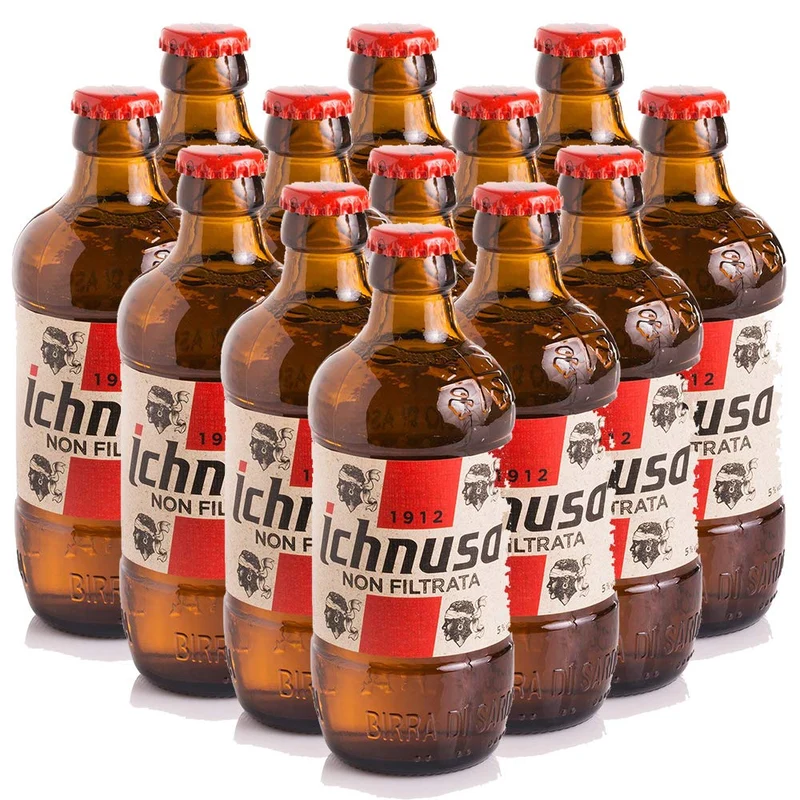 Birra Ichnusa non Filtrata | Cartone 24 Bottiglie 33cl | Anima Sarda