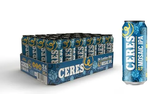 Ceres Mosaic Ipa - Birra Indian Pale Ale, Gradazione Alcolica 5,7°C, Gusto Intenso ed Armonioso, Piacevolmente Amara