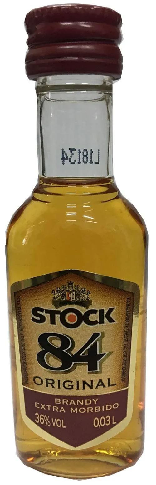 STOCK 84 ORIGINAL BRANDY EXTRA MORBIDO 3 CL/LIQUORE MIGNON DA COLLEZIONE