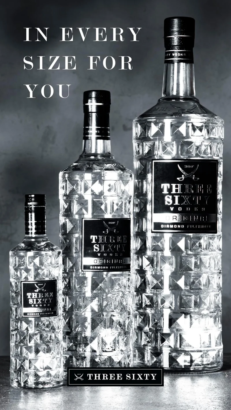 Vodka Three Sixty Three Sixty Cl.70-700 ml