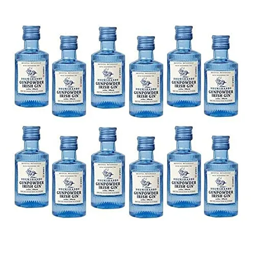 GUNPOWDER DRUM SHANBO IRISH GIN ORIENTAL BOTANICALS MINIATURE 5 CL 12 BOTTIGLIETTE