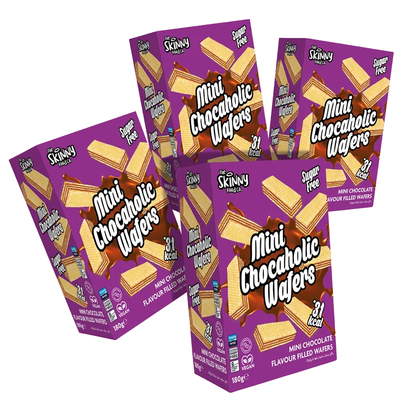 Confezione da 180 mini wafer al cioccolato magro da 4 g