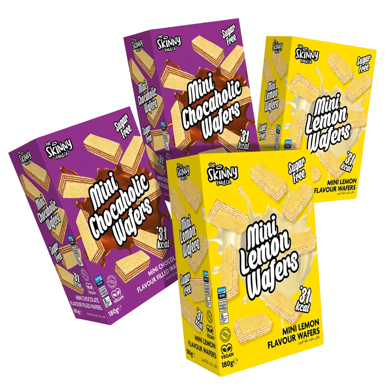 Confezione da 180 mini cialde Skinny Chocaholic + Limone 4 g, gusti misti