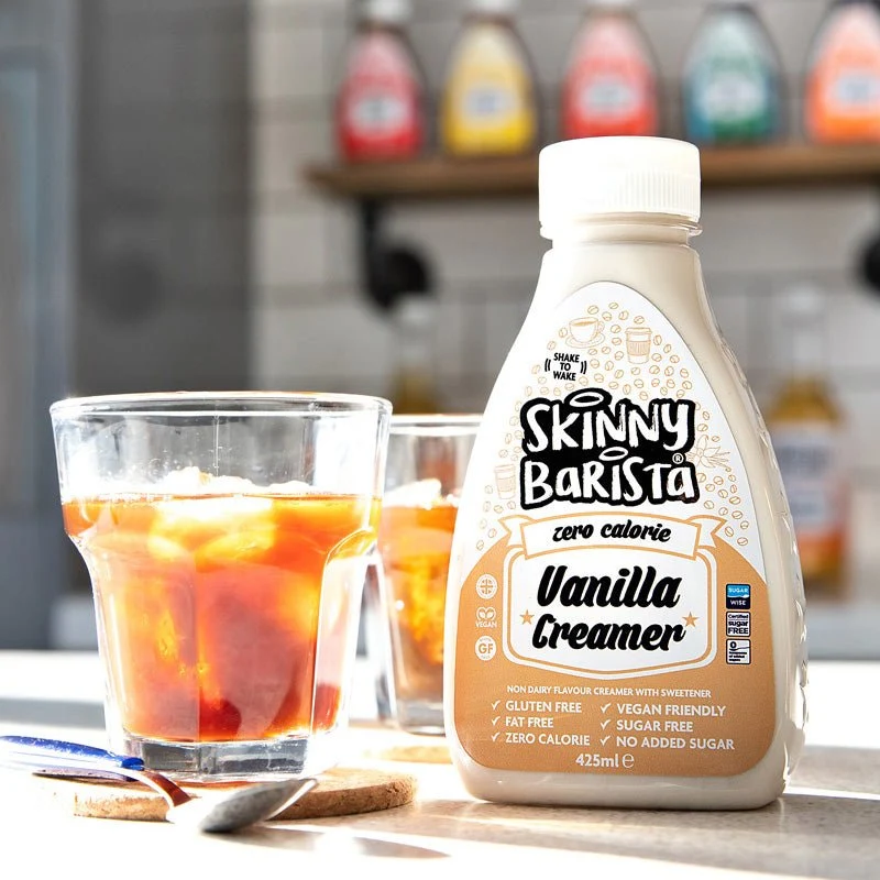 Crema al caffè alla vaniglia - Skinny senza zucchero senza latticini - 425 ml