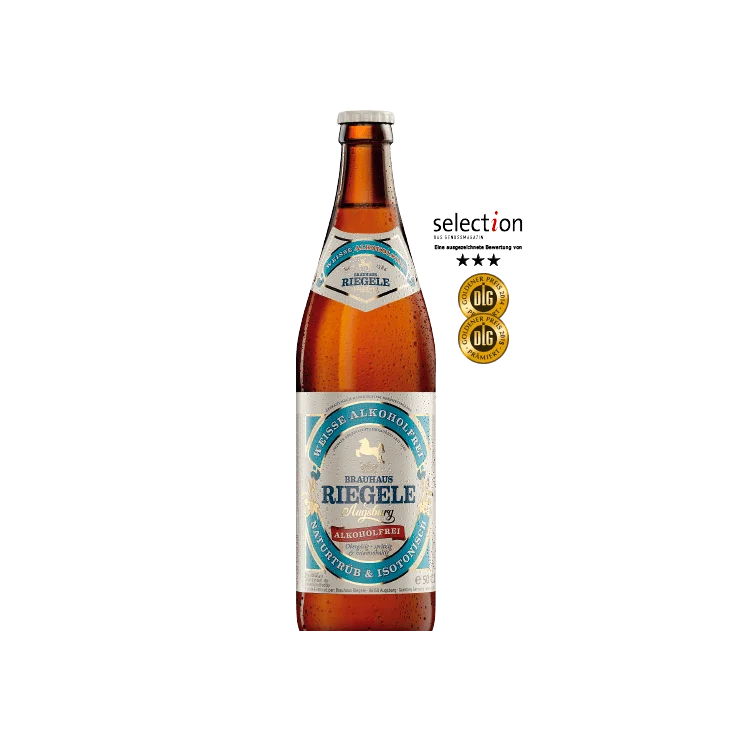 RIEGELE WEIZEN ALCOHOLFREI Analcolica bottiglia 0,50L